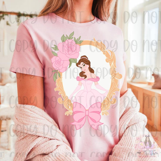 Bookish Princess Coquette Frame Bow Shirt