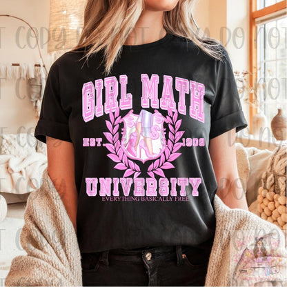 Girl Math Everything Basically Free Shirt