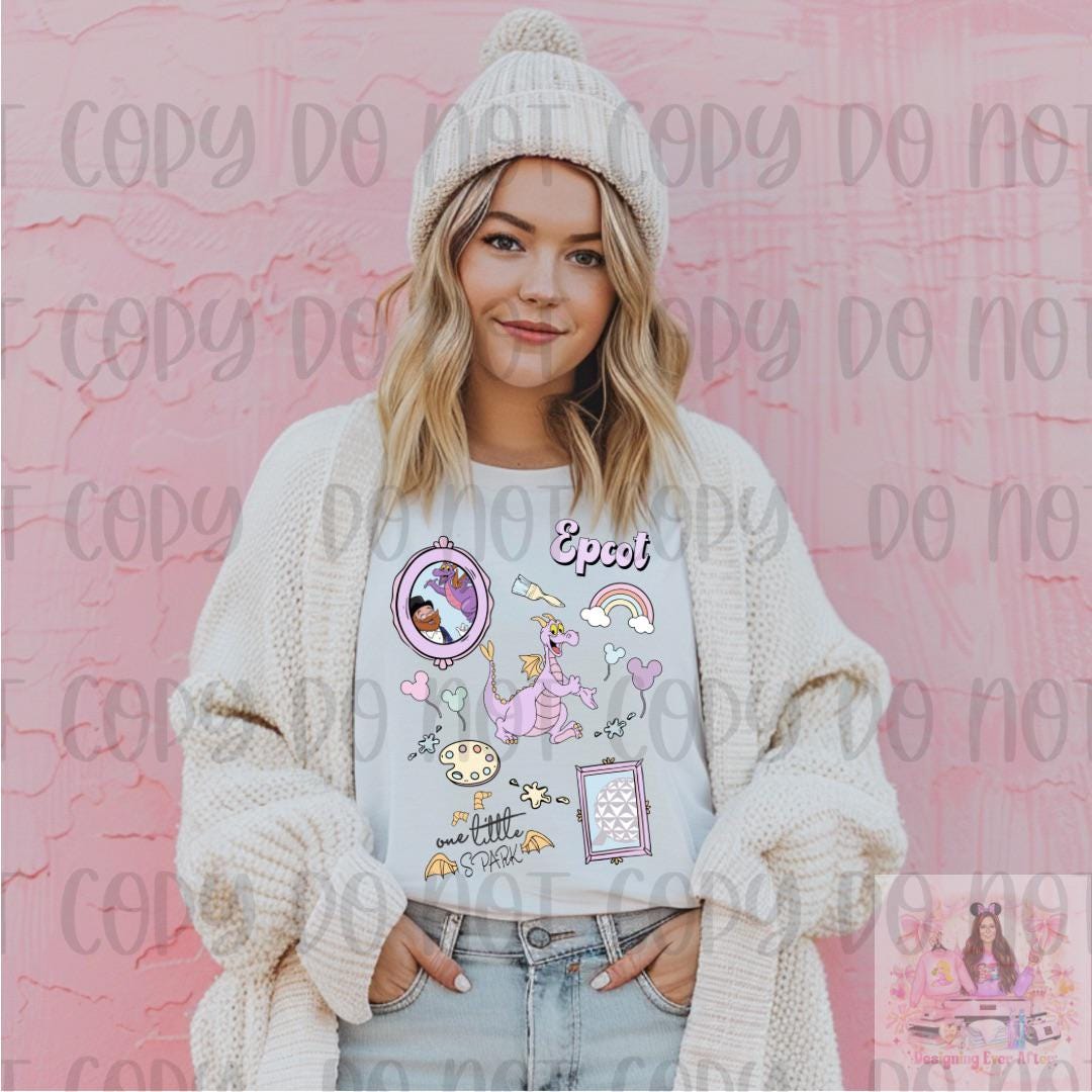 Vintage Cute Little Purple Dragon One Little Spark Shirt