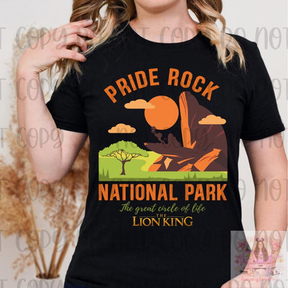 Retro Pride Rock National Park Shirt