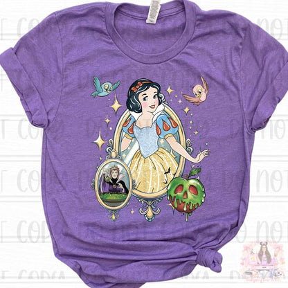 Vintage Fairest of them All Princess Evil Queen Mirror Poison Apple Shirt