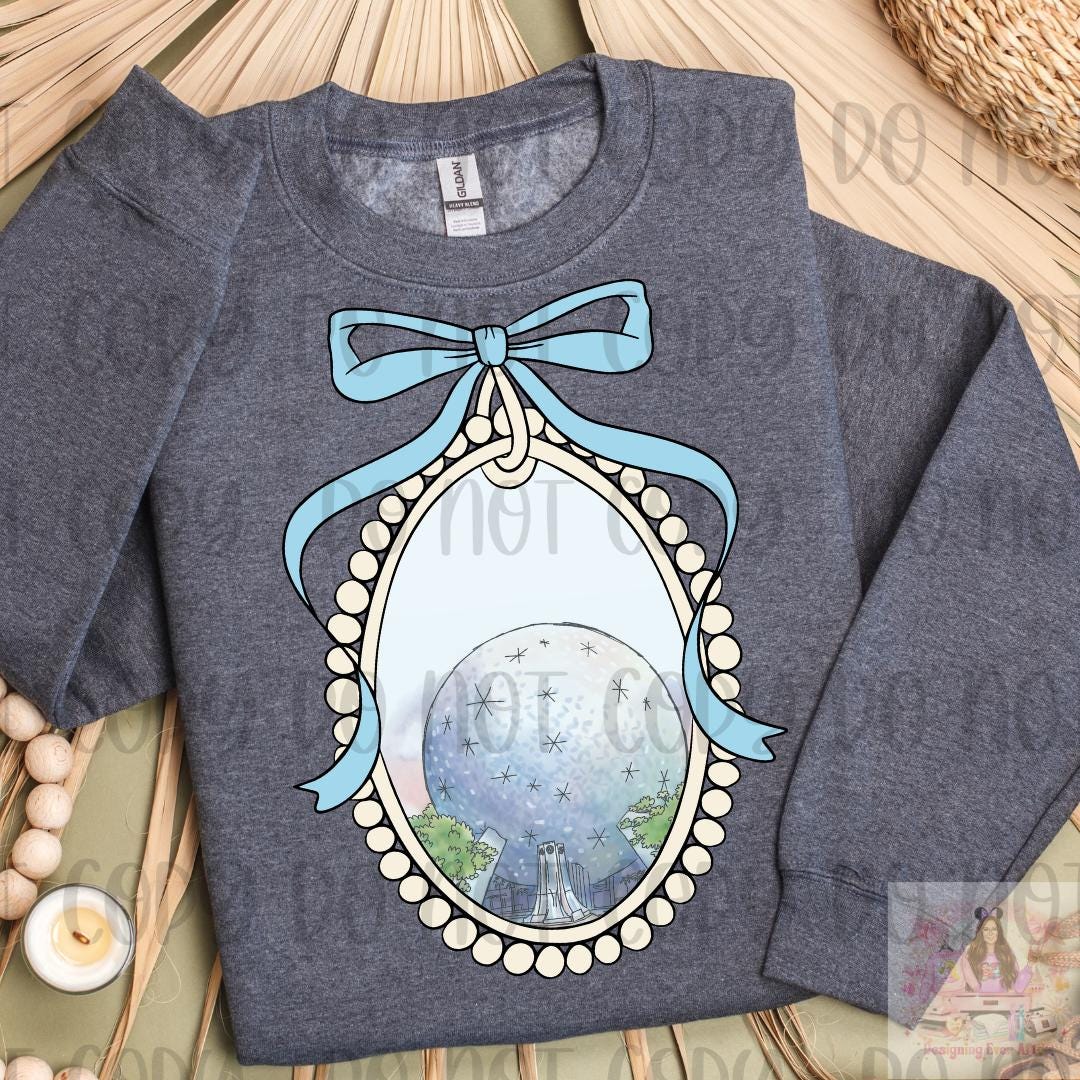 Coquette Bow Frame Futuristic Park Shirt